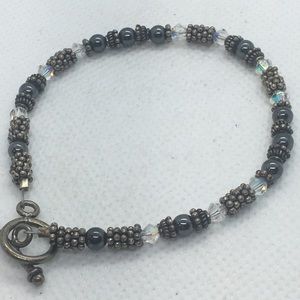 4 for $12: Simple Black beaded bracelet